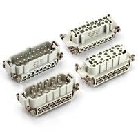 Connecteur Rectangulaire Étanche IP65 Robuste BYLJQ HDC-HE-016 020 avec Capot Métallique pour Câblage Externe d'Équipements Industriels