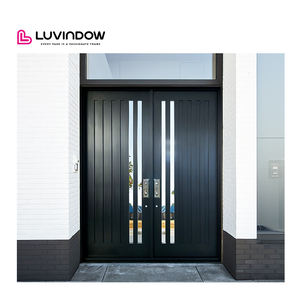 باب خشبي من خشب الكرز بتصميم قوسي على طراز بيفرلي هيلز لتزيين الفيلات بتصميم عصري - Product Image 4