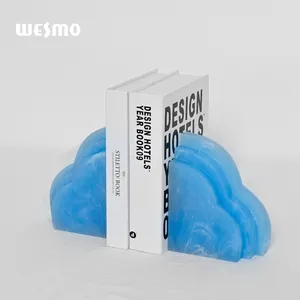 Creative Cloud Elegant Premium Design Resin Bookend for Desk Home Decor & Library Book Stand