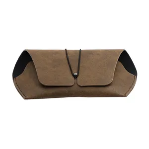 Nhà Sản Xuất Bán Buôn Thời Trang Mềm Sunglasses Box Pu Leather Glasses Trường Hợp Tùy Chỉnh Sunglasses Box Da