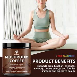 אבקת קפה פטריות OEM, תערובת אבקת תמצית <span class=keywords><strong>10</strong></span> סוגי פטריות, תוסף קפה פטריות רעמת האריה, ריישי וצ'אגה - Product Image 2