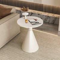 Table basse de dalle de roche crème minimaliste moderne de Style nordique petite Table d'appoint pour meubles de maison balcon chevet Internet