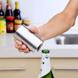 Xdh1887 Stainless Steel Automatic Cap Catcher Push Down <b>Magnetic</b> Metal Beer Bottle Opener - Product Image 3