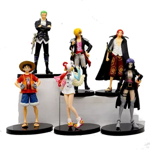 Hot Anime Ornaments One Piece Fire Fist Luffy Ace Demon Slash Zoro Demon Wind Leg Sanji Anime Action Figures with color box