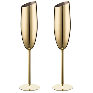RTS 8OZ Gobelet En Métal Personnalisé En Acier Inoxydable Vintage Grand Verres À Vin En Métal Flûte À Champagne pour Boire Griller - Product Image 1