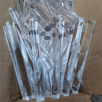 Barre ronde en PMMA acrylique extrudé sur mesure, haute transparence, barre solide en PC transparent, barre ronde en plastique PMMA pour éclairage décoratif