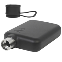 Bouteille d'eau plate unique OEM ODM A7 A5 A6, bouteille d'eau carrée mince et portable en acier inoxydable pour la vie moderne