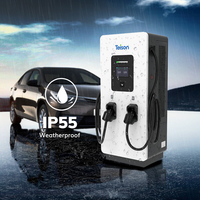 Stasiun Pengisian Daya Cepat DC Level 3 Teison 120KW dengan Dua/Tiga Gun untuk Mobil Listrik dengan Chademo CCS1/2 untuk Umum