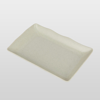 Assiettes en mélamine beige moucheté, résistantes aux chutes, pour la restauration (cafés, restaurants occidentaux), idéales pour servir steak, salade et autres plats au quotidien.