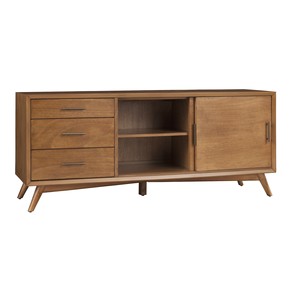 HMS di lusso moderno 64 \ "marrone MDF TV Stand soggiorno mobili per la casa con cassetti e porta scorrevole pannello in legno stile - Product Image 3