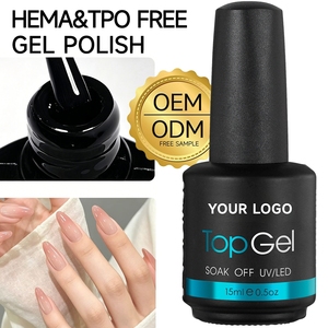 Gel de Acabado para Uñas con Efecto Espejo Personalizado de 15 ml, Ultra Brillante, de Secado Rápido, Venta al por Mayor en Grandes Cantidades, OEM - Product Image 1