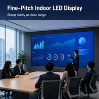 Mur vidéo LED intérieur à pas fin P1.86, 4200Hz, ultra HD, lisible en plein soleil, angle de vision de 160°, salle de conférence