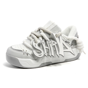 Dropshipping de chaussures de skate à plateforme chunky tendance avec logo personnalisé pour hommes baskets décontractées de créateur pour hommes - Product Image 6