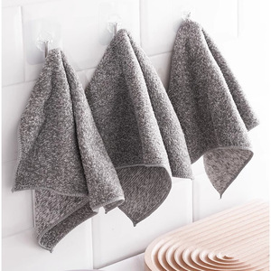 Dishcloth, kitchen cleaning cloth, absorbent household cleaning cloth for wiping <b>tables</b> and furniture, <b>bamboo</b> fiber cleaning - Product Image 1