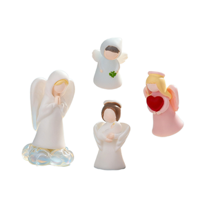 Bellissime Statuette di Angeli in Resina <span class=keywords><strong>con</strong></span> <span class=keywords><strong>Ali</strong></span> per il Ringraziamento, Dipinte a Mano, Decorazioni da Collezione per Casa e Giardino, Regalo Giocattolo in Offerta - Product Image 1