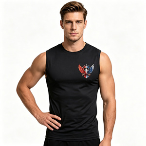 Canotta Oversize da <span class=keywords><strong>Uomo</strong></span> con Logo Personalizzato, Vestibilità Ampia, in Cotone 250GSM, Effetto Lavaggio Acido, Stile Vintage Streetwear, T-Shirt all'Ingrosso - Product Image 4