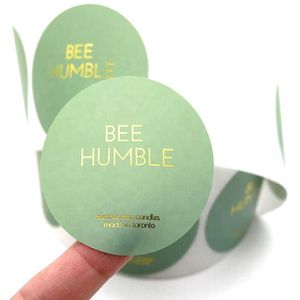 Handmade With Love Stickers Round <b>Labels</b> for Small Business <b>Packaging</b> Boho Color - Product Image 1