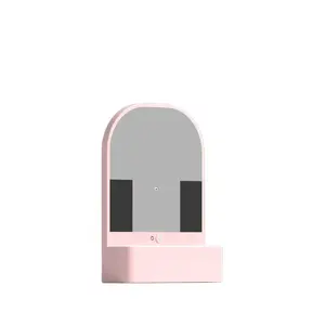 定制中国供应商粉色塑料单梳妆台化妆口袋镜子