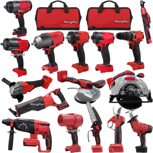Set di <span class=keywords><strong>Utensili</strong></span> Elettrici Milw 18 Pezzi, Trapano Avvitatore a Batteria, Smerigliatrice Angolare, <span class=keywords><strong>Kit</strong></span> Portatile 18V Brushless Regolabile per <span class=keywords><strong>Fai</strong></span>-<span class=keywords><strong>da</strong></span>-<span class=keywords><strong>Te</strong></span> - Product Image 1