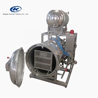 Autoclave de stérilisation à double chambre en acier inoxydable 304/316 pour bouteilles en PEHD, aliments et boissons