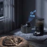 Fontaine à eau pour chat, capacité 32L, sans fil, avec capteur automatique, filtration circulante, légère (0,8 kg), accessoire pour animaux de compagnie pour chiens et chats
