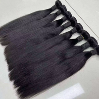 Lot de 12 mèches brésiliennes vierges en cheveux humains bruts, cuticules alignées, non traitées, tissage double trame, toutes couleurs