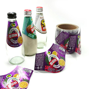 Tùy chỉnh chai thu nhỏ bọc PVC thu nhỏ tay áo nhãn cho nước giải khát và Chai nước Logo Sticker - Product Image 1