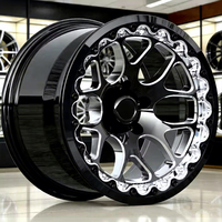 Jantes Beadlock 17 18 pouces en alliage forgé pour course de dragster, 2 paires pour Dodge SRT Hellcat F-150 Mustang GT