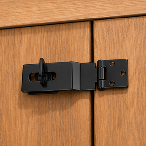 Loquet de sécurité robuste <span class=keywords><strong>en</strong></span> laiton et acier moderne avec vis de fixation pour portail, porte, abri, armoire, boîte à outils - Product Image 6