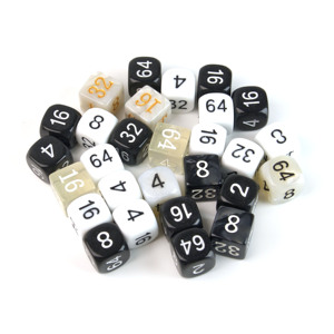 Backgammon ngọc trai xúc xắc thiết lập màu đen trắng marbelized tăng gấp đôi <span class=keywords><strong>Cube</strong></span> 16mm xúc xắc cho giải trí - Product Image 5