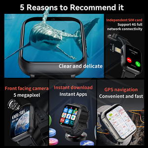 4G Sim Thẻ <span class=keywords><strong>Android</strong></span> 9.0 Điện Thoại Di Động Smartwatch 2.08 Inch Màn Hình Cảm Ứng Reloj Wifi <span class=keywords><strong>GPS</strong></span> 5.0MP Máy Ảnh Q668 Thông Minh Đồng Hồ - Product Image 3