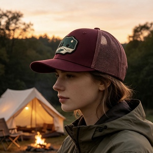 หมวกเบสบอลปักโลโก้ตามสั่ง แบบ unisex ระบายอากาศได้ดี ด้านหลังเป็นตาข่าย หมวกทรง Dad Hat สำหรับกิจกรรมกลางแจ้ง หมวก Trucker ปรับขนาดได้ - Product Image 5