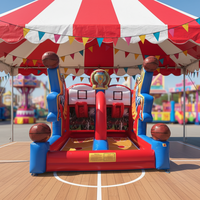 Airfun Shooting Stars Basket Ball Court Sport St Scoring Shootout Ips Kids Mini Pvc Hoop Basketball Jeu gonflable