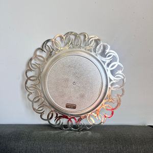 Plateau de Miroir en Plastique Épaissi avec Dentelle Irrégulière pour Décoration de Maison, Bol à Fruits, Assiettes de Chargement, Décoration de Mariage, 6 Couleurs - Product Image 4