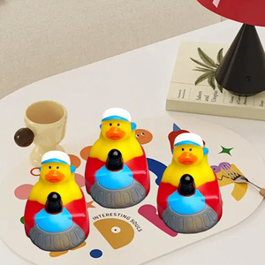 Pato de goma flotante de seguridad con control remoto de 2 pulgadas, personalizado al por mayor, para baño, de vinilo, con sonido, para bañera, a granel - Product Image 4