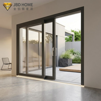 Porte coulissante automatique en alliage d'aluminium robuste personnalisée de haute qualité pour entrée intérieure moderne pour hôtels caves à vin chambres à coucher