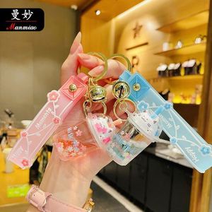 Wholesale Creative Acrylic Keychain Oil Into Bottle Floating <b>Key</b> <b>Chain</b> - Product Image 6