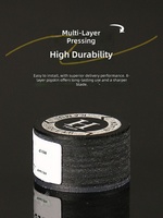 Embouts de queue de billard professionnels Kamui 14mm en peau de porc super-coupée, couche transparente, anti-contrefaçon NFC, S/M/H, origine Japon