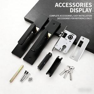Set di Serrature per Porte Moderne e Durevoli con Maniglia Solida e Design Elegante per Porte Interne, Facile Installazione - Product Image 3