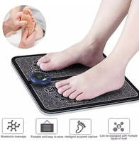 Masseur de pieds électrique portable pliable EMS avec télécommande sans fil, rechargeable par USB, batterie au lithium, physiothérapie infrarouge
