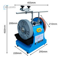 Meuleuse d'établi à roue de 8 pouces pour affûter les couteaux, refroidie par eau, machine électrique 220V, meuleuse d'établi polyvalente
