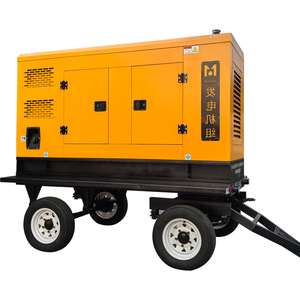 25Kva <span class=keywords><strong>30Kva</strong></span> 40Kva 50Kva 60Kvaディーゼル発電機100Kva 50Kva 200Kva 250 Kva Cummins Tralierモバイルサイレントディーゼル発電機付き - Product Image 1
