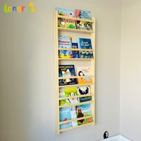 Étagère murale flottante en bois massif pour enfants Montessori, gain de place, avec 4 étagères, multifonctionnelle pour les armoires des enfants en bas âge