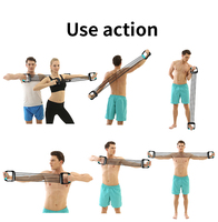 BunnyHi TLS001 Équipement de fitness à domicile, extenseur de poitrine à cinq tubes, tensionneur à ressort, exercices réglables avec corde en C pour hommes
