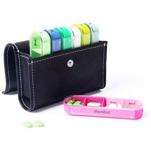 Cajas de Pastillas Portátiles Pequeñas de Plástico, Estuche de Viaje para Pastillas, Organizador Semanal de Medicamentos - Product Image 2
