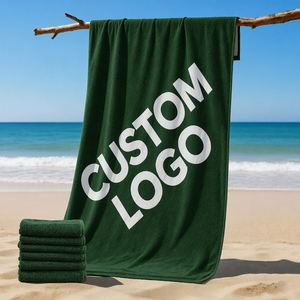 ผ้าเช็ดตัวชายหาดไมโครไฟเบอร์พิมพ์ลาย โลโก้สั่งทำ OEM - Product Image 1