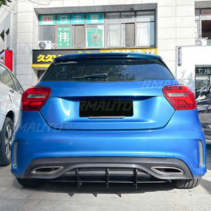 <b>Car</b> Rear Bumper <b>Diffuser</b> Rear Side Splitters Spoiler Lip Rear Bumper Protector <b>for</b> Mercedes-Benz A-Class W176 AMG Line 2016-2018 - Product Image 4