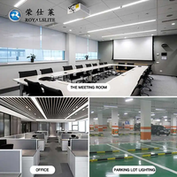 Aluminium + plastique Pf>0.9 100lm/w 120cm 150cm Tube Lights Flat 3 Three Lines Led Batten Linear Triproof Led Batten Light