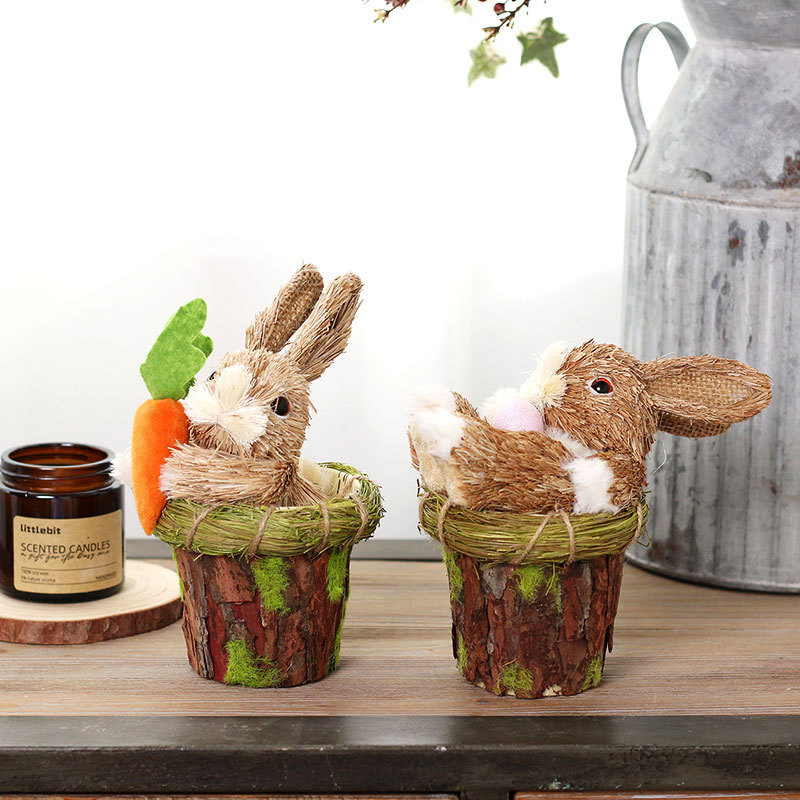 Easter Decorations Cute Pucao Easter Bunny