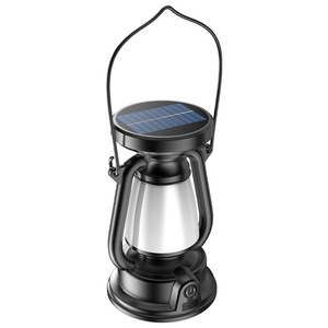 Outdoor Retro Solar Camping Lantern LED Warm <b>Light</b> 360 Degree Diffused <b>Light</b> For Camping Decorative Ambient Lighting - Product Image 3